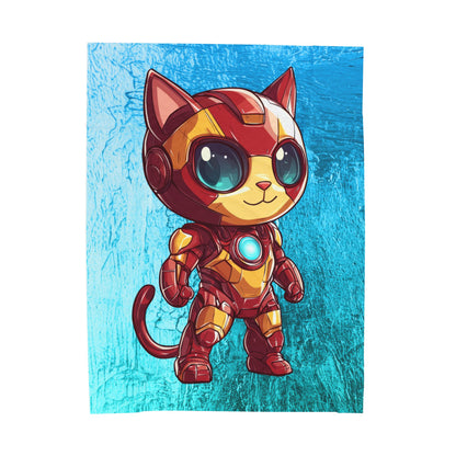 Iron Cat Velveteen Plush Blanket
