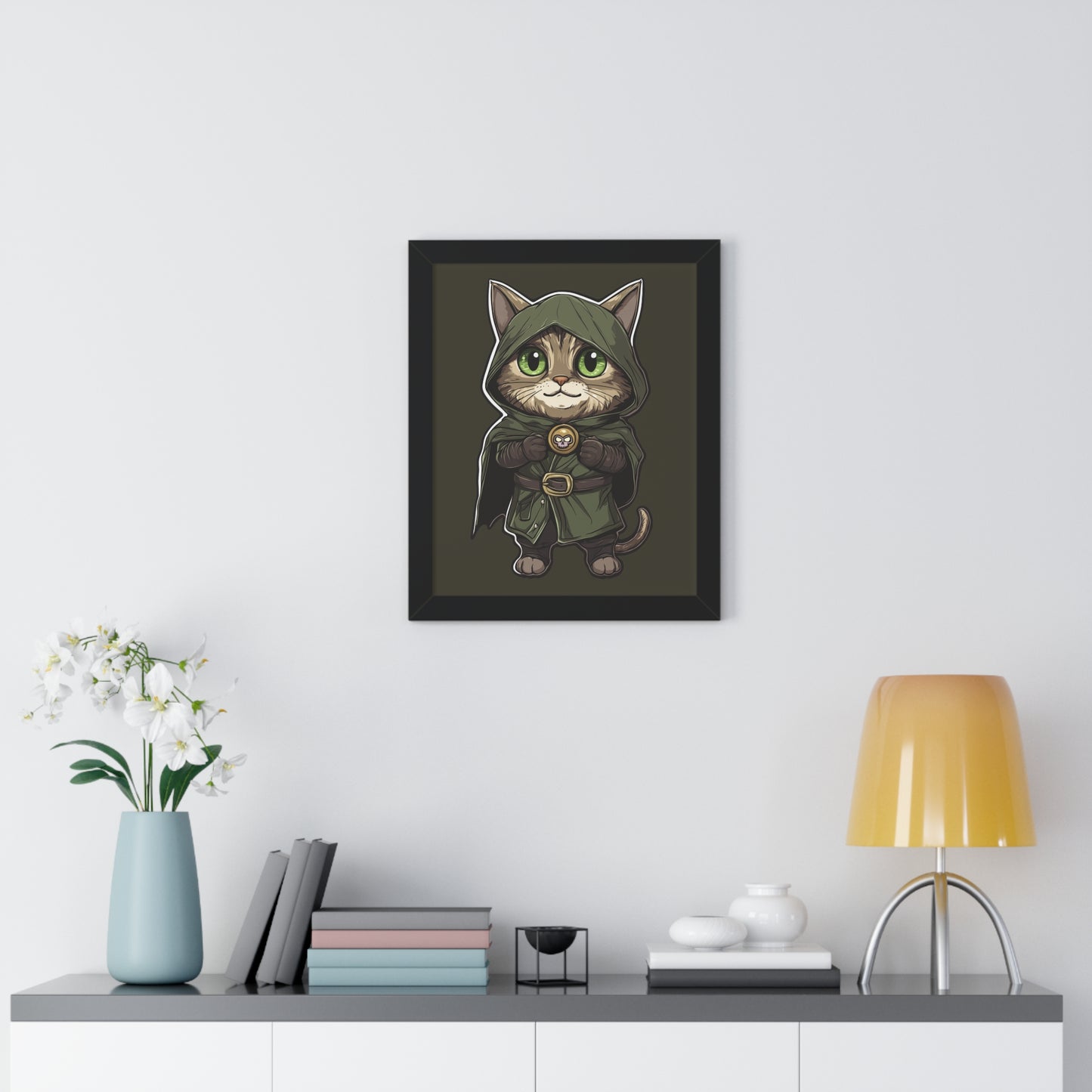 Dr. Doomcat Framed Wall Art