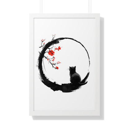 Zen Kitty Framed Wall Art