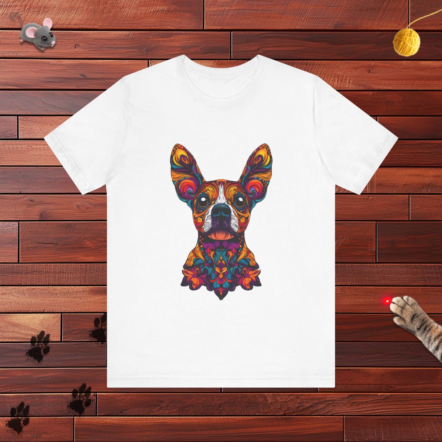 Dia De Muerte Frenchie Mens Tee