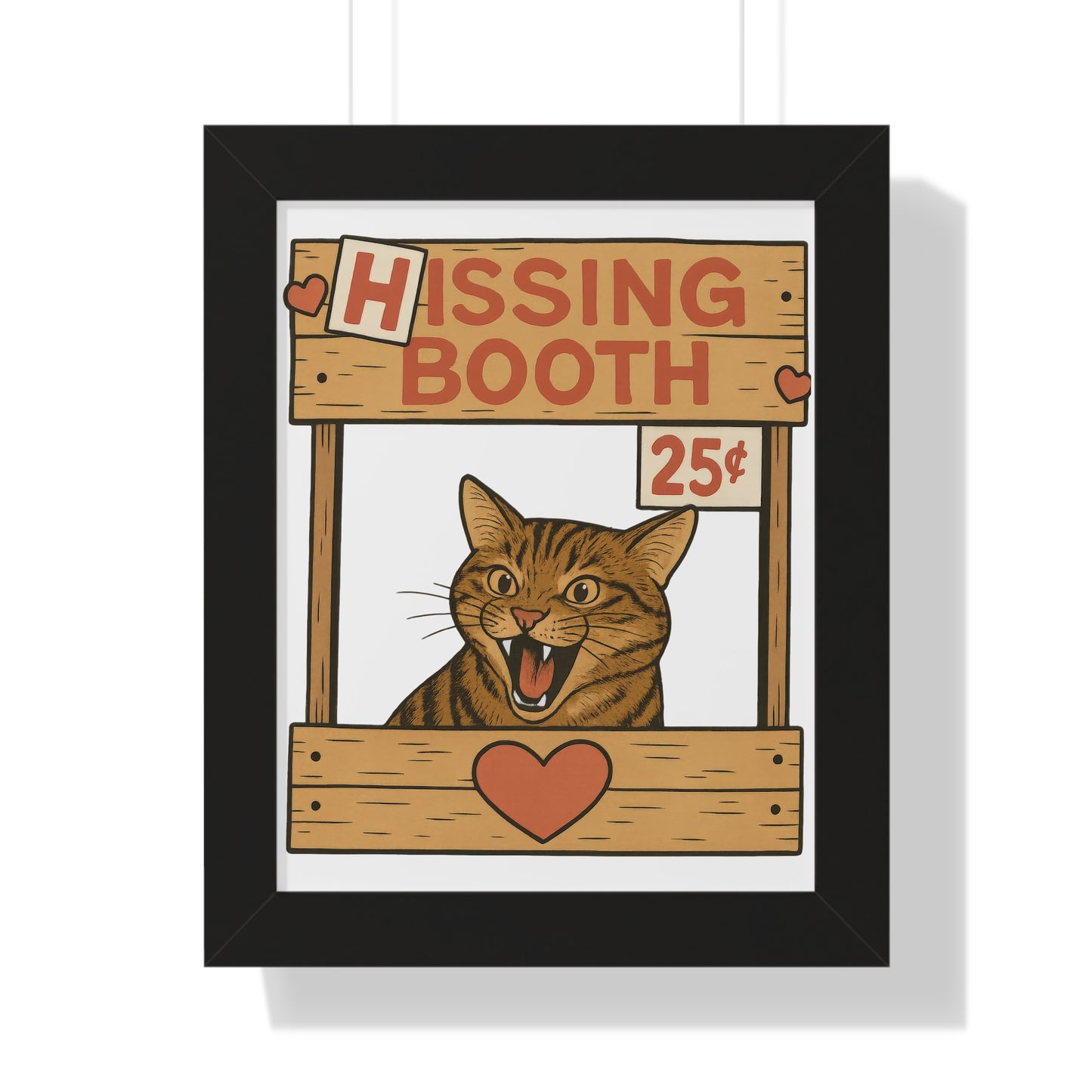 Hissing Booth Framed Wall Art
