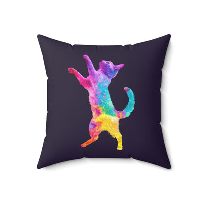 Vibing Cat Throw Pillow