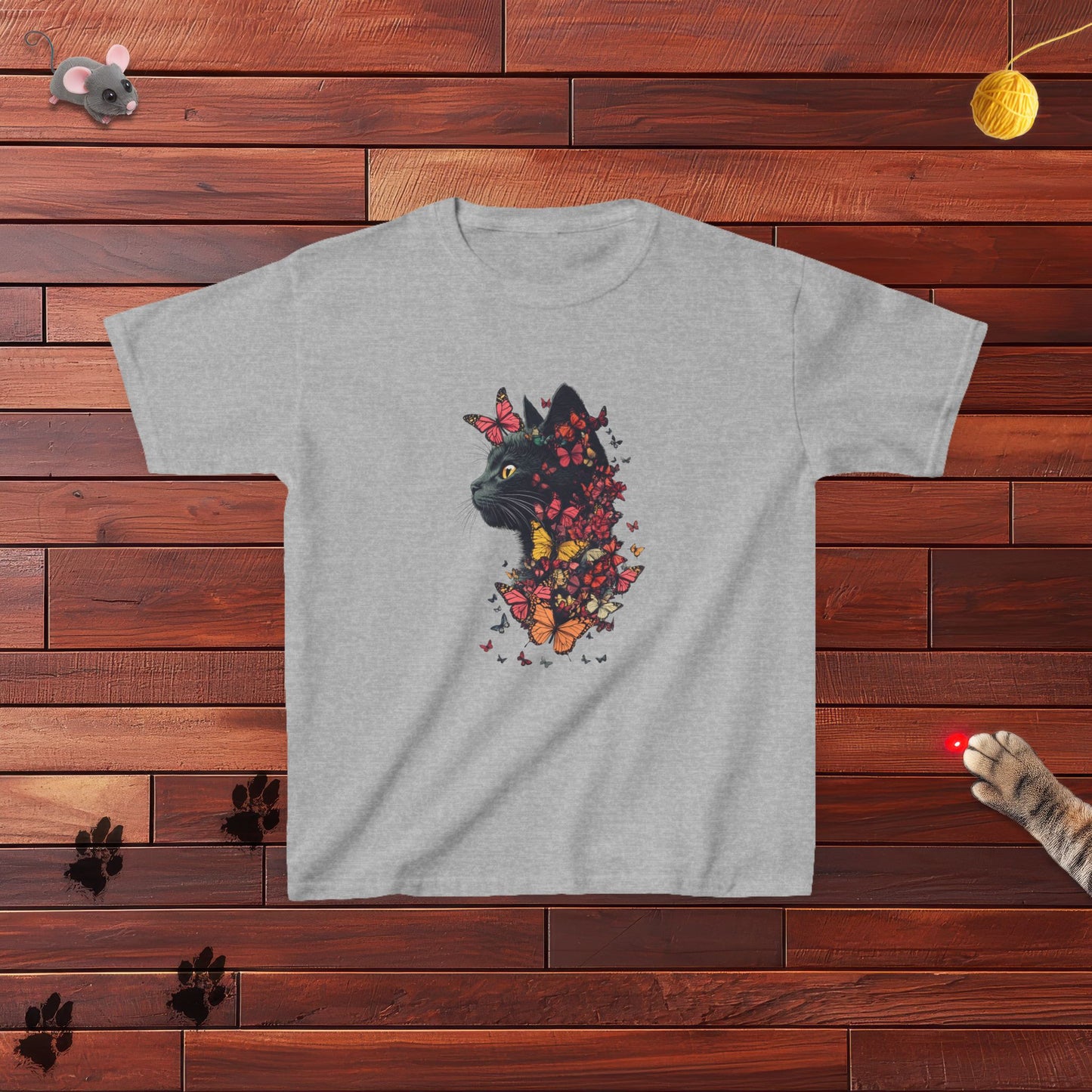 Butterfly Kitty Kids Tee