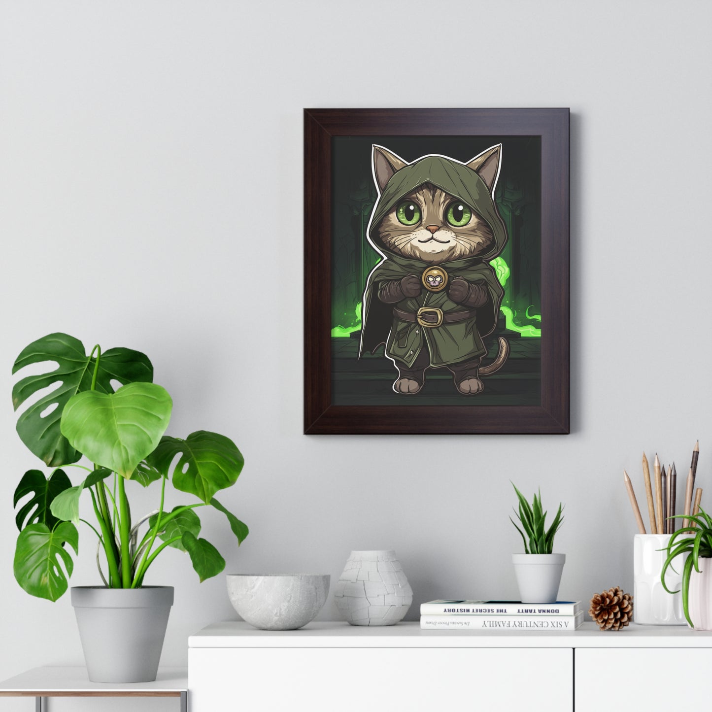 Dr. Doomcat Framed Wall Art