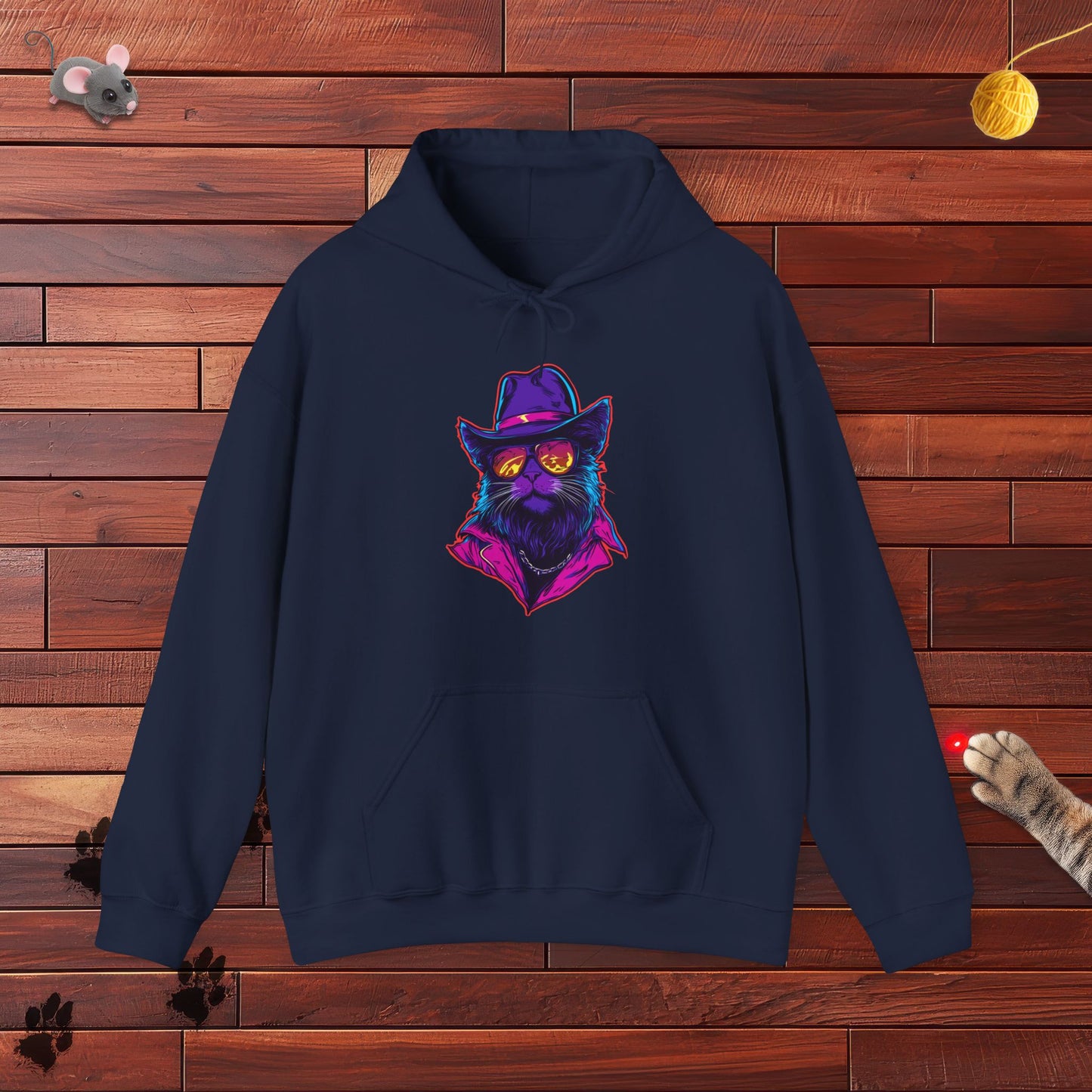 Meowcho Man Hoodie