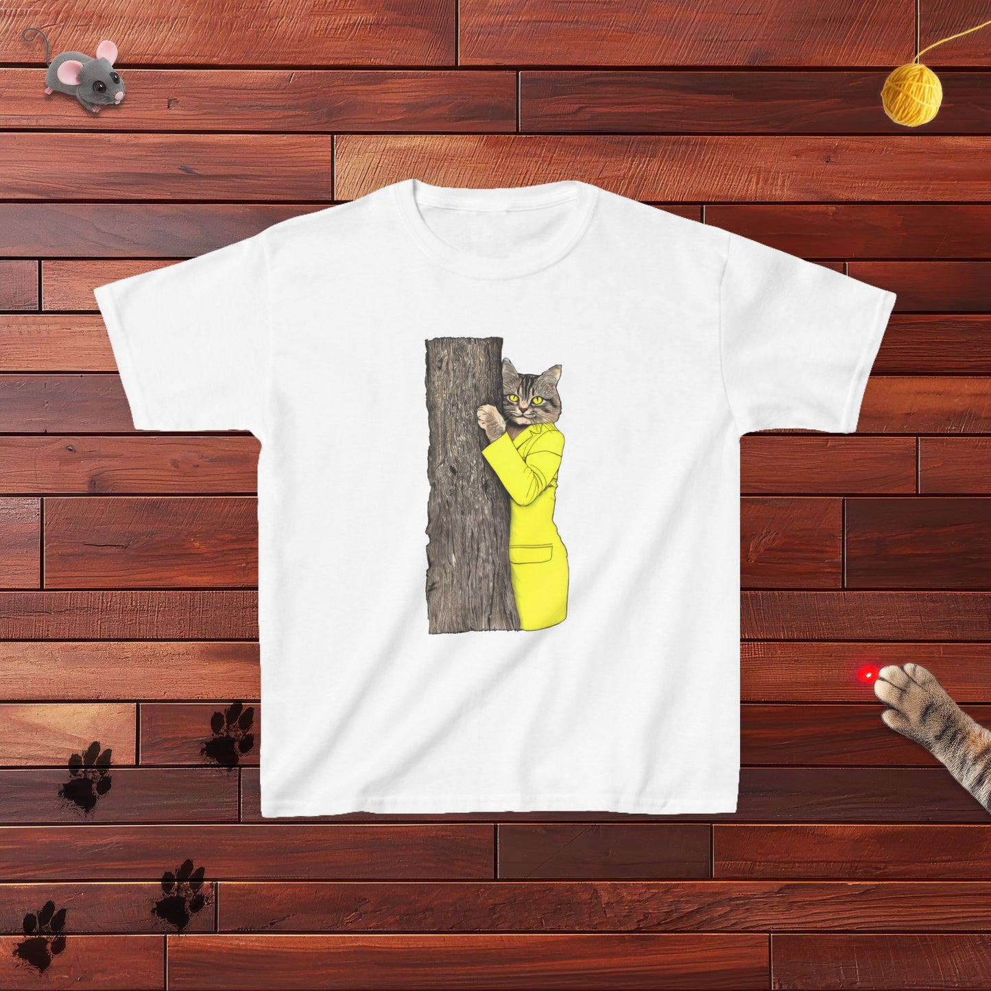 Yellow Jacket Cat Kids Tee