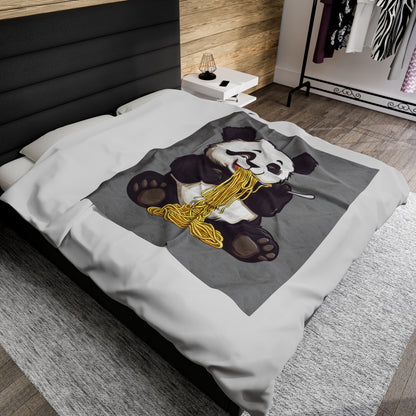 Panda Express Velveteen Plush Blanket