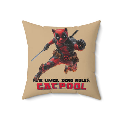 Catpool Throw Pillow