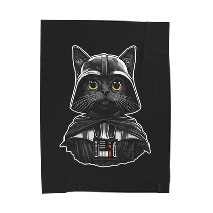 Darth Purrder Velveteen Plush Blanket