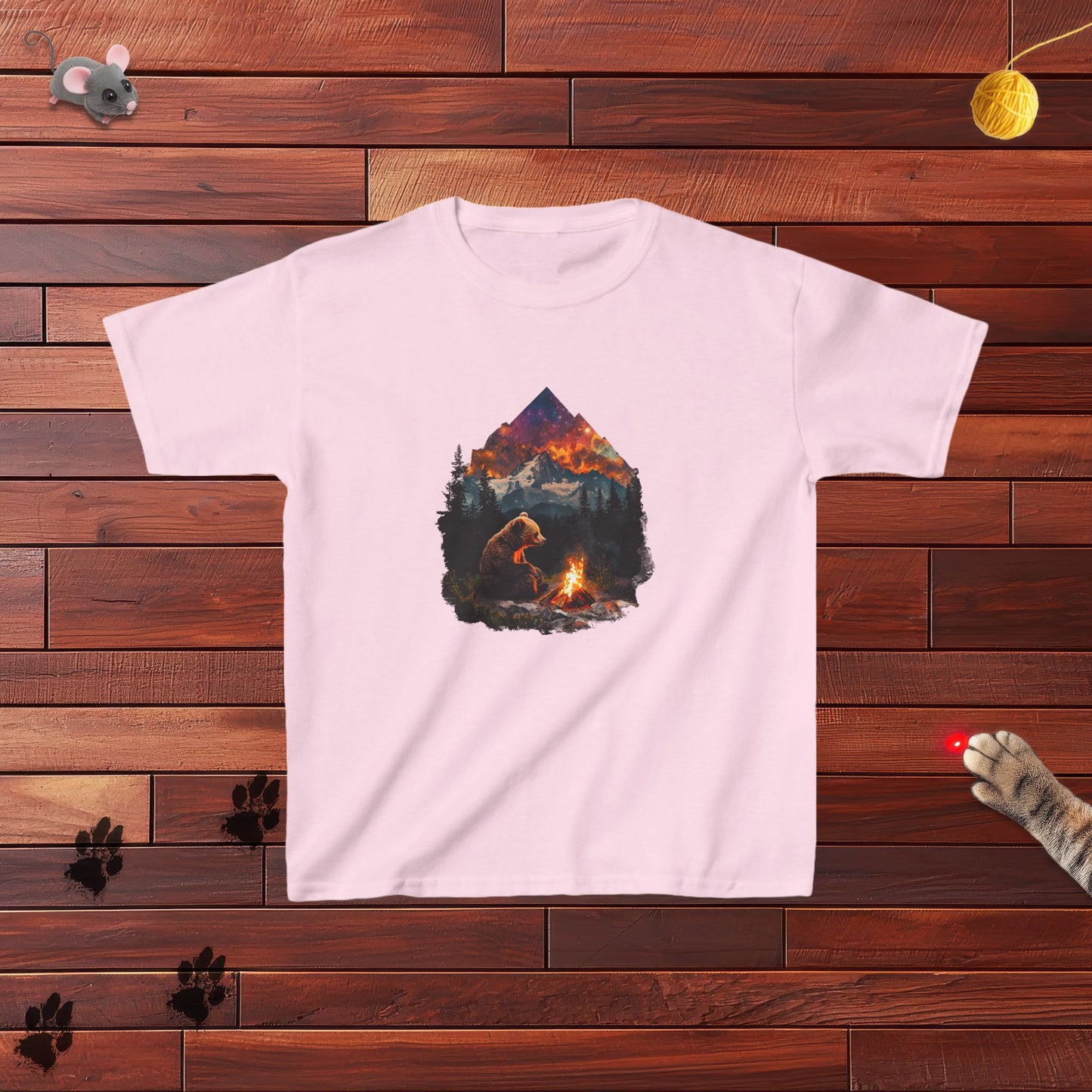 Camping Bear Kids Tee