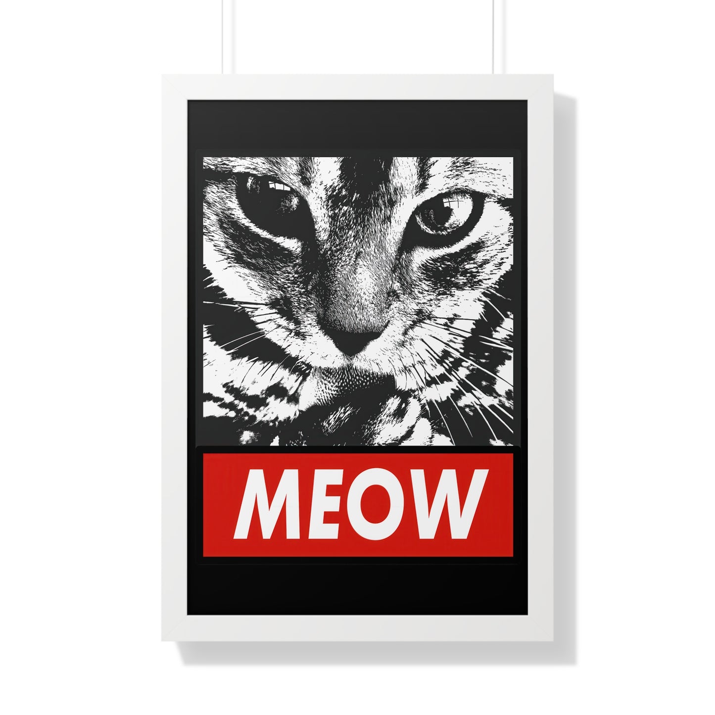 Meow Framed Wall Art
