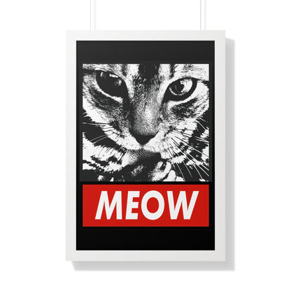 Meow Framed Wall Art