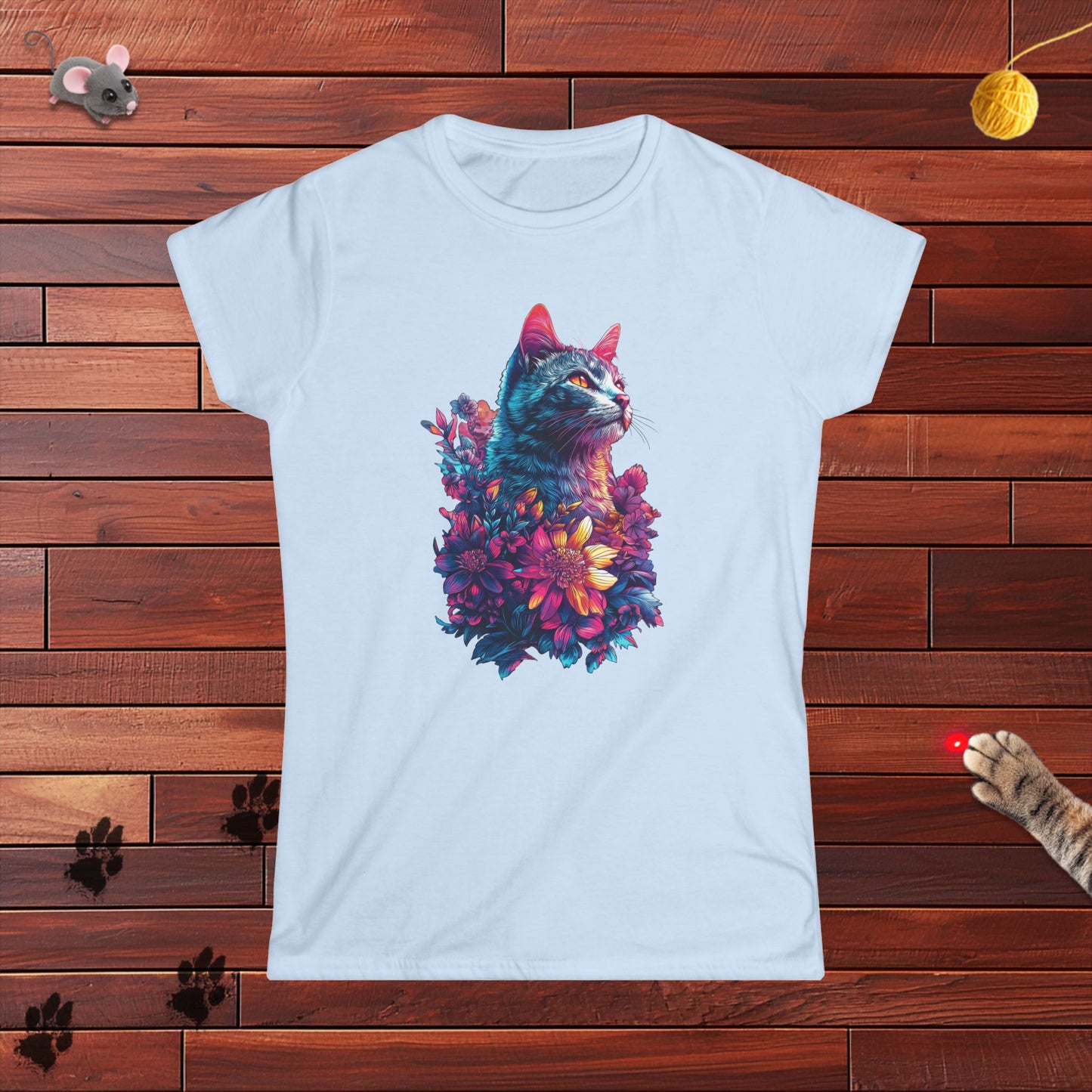 Floral Cat Ladies Tee