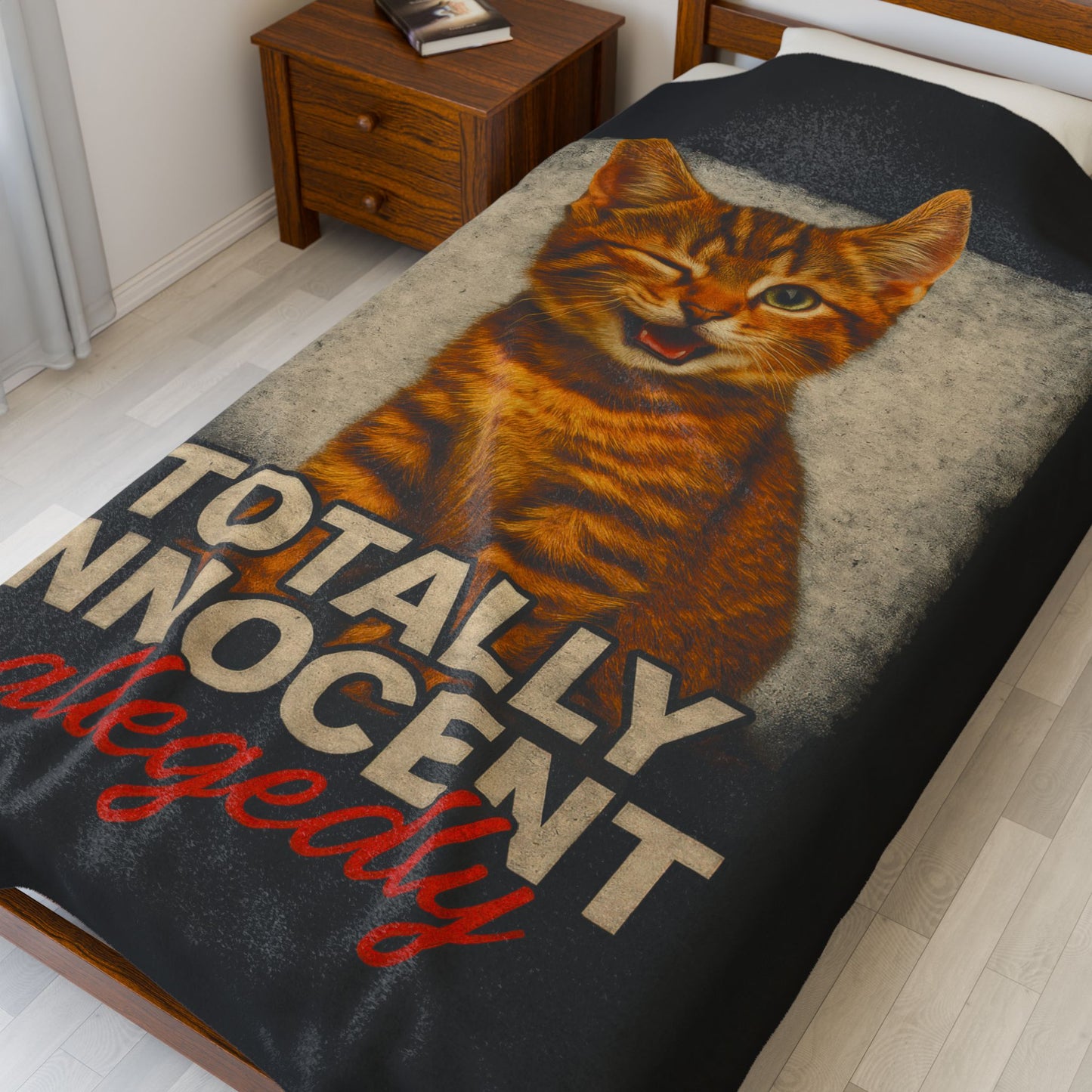 Totally Innocent Velveteen Plush Blanket