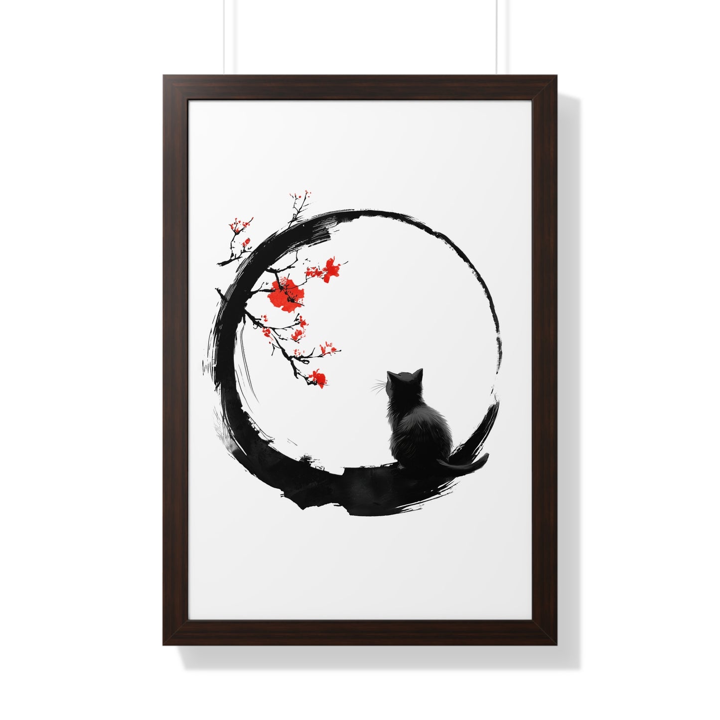 Zen Kitty Framed Wall Art