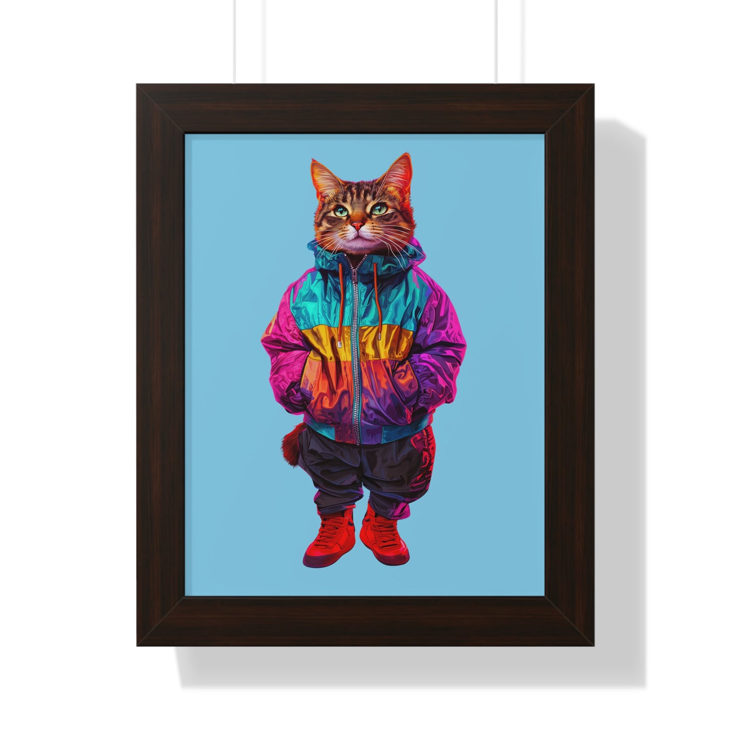 Swagger Cat Framed Wall Art