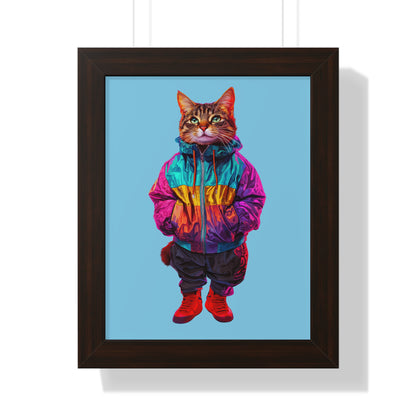 Swagger Cat Framed Wall Art