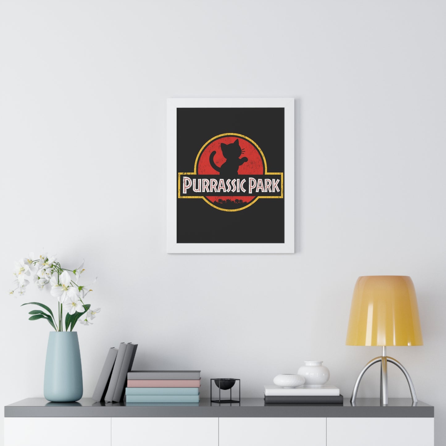 Purrassic Park Framed Wall Art