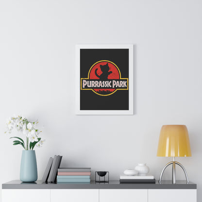 Purrassic Park Framed Wall Art