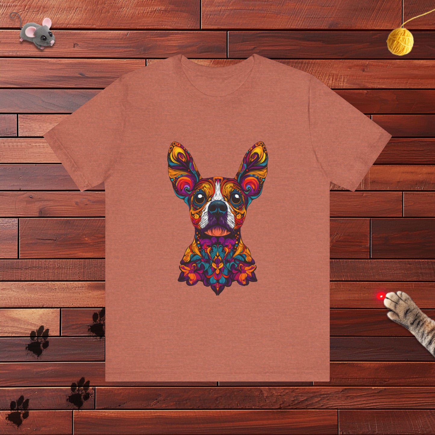 Dia De Muerte Frenchie Mens Tee