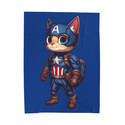 Captain Americat Velveteen Plush Blanket