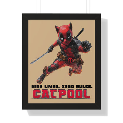 Catpool Framed Wall Art