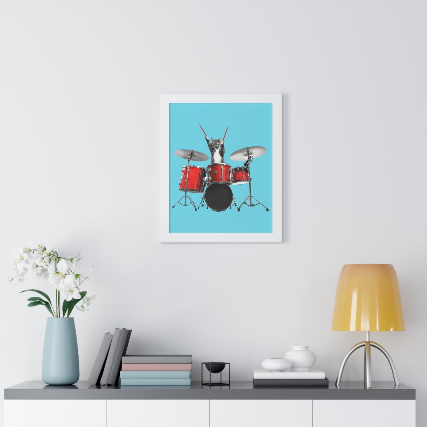 The Cutest Drummer Framed Wall Art