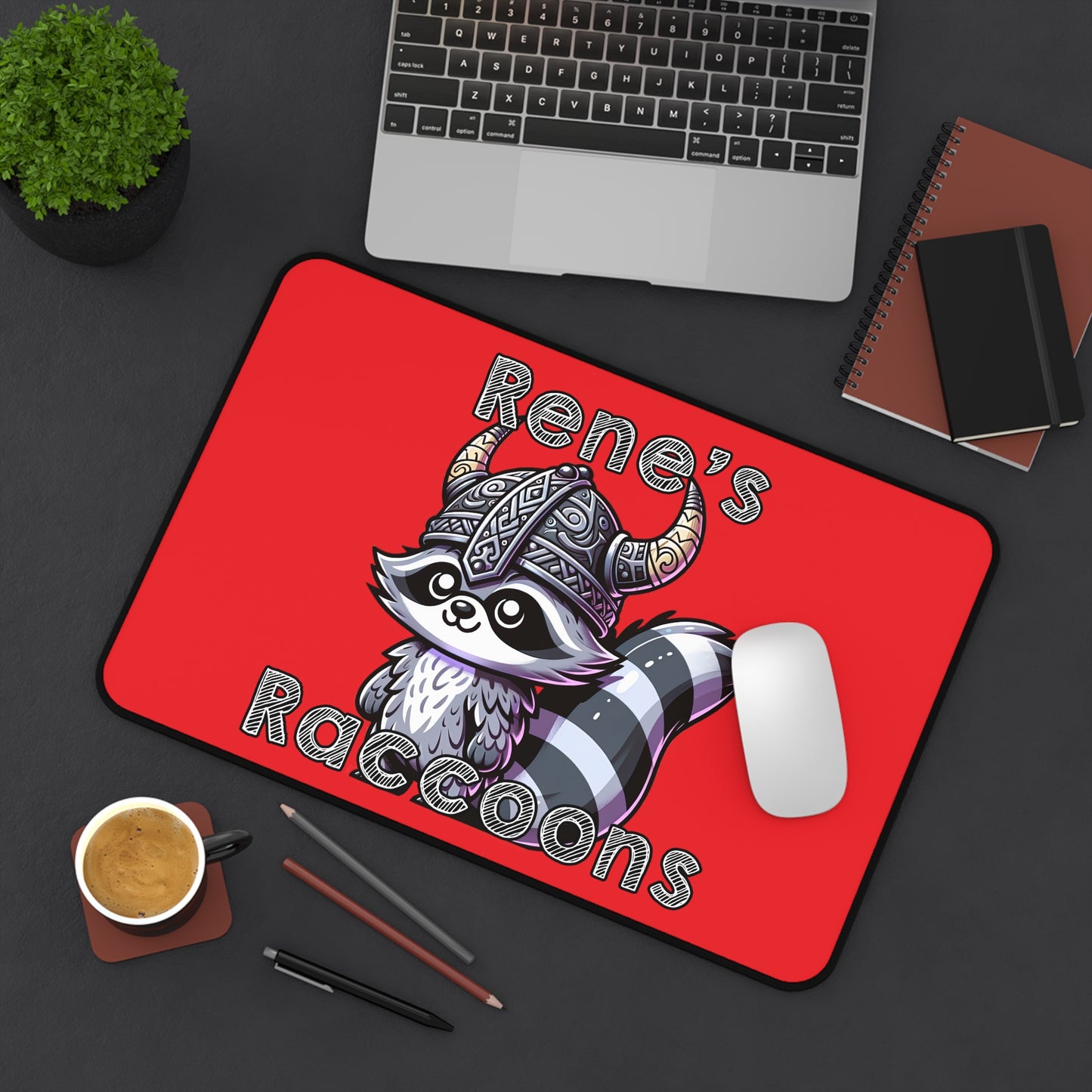 Rene's Raccoons Deskmat