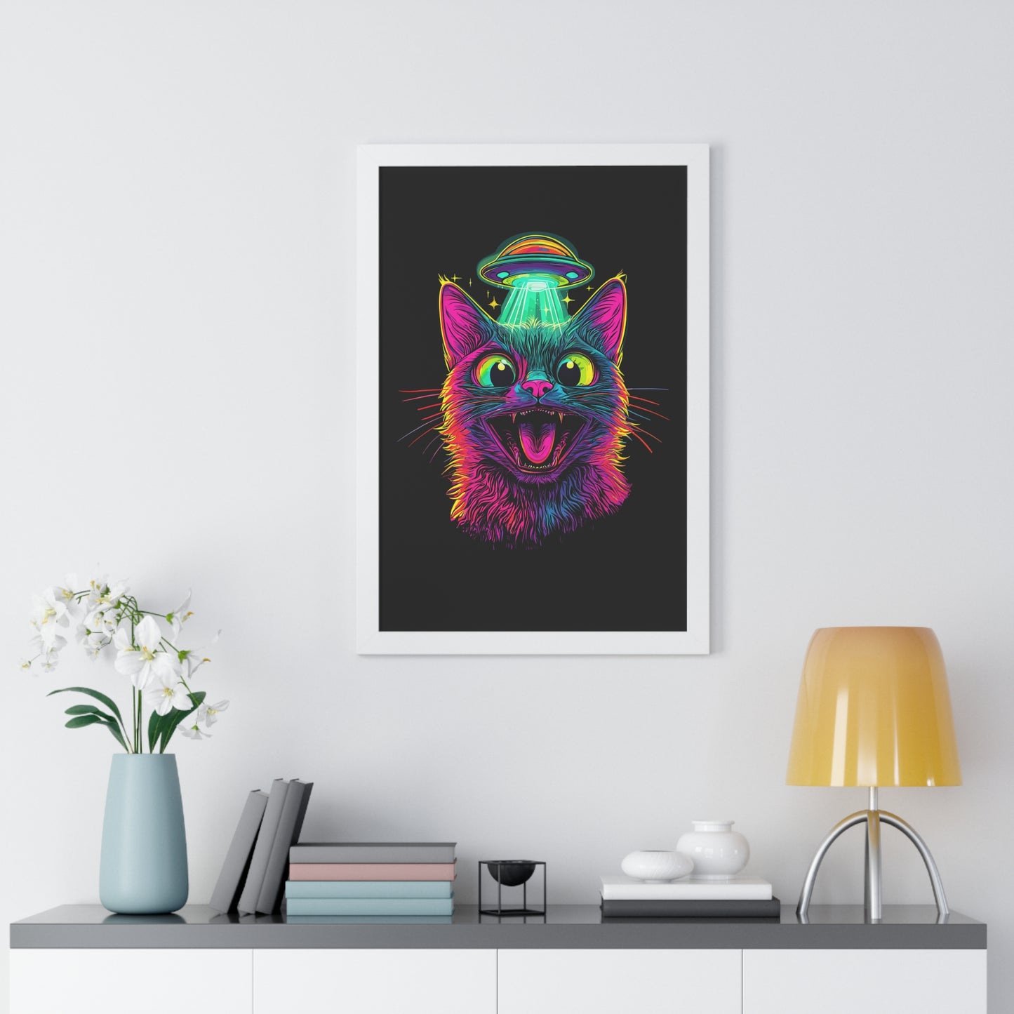 Alien Abduction Framed Wall Art