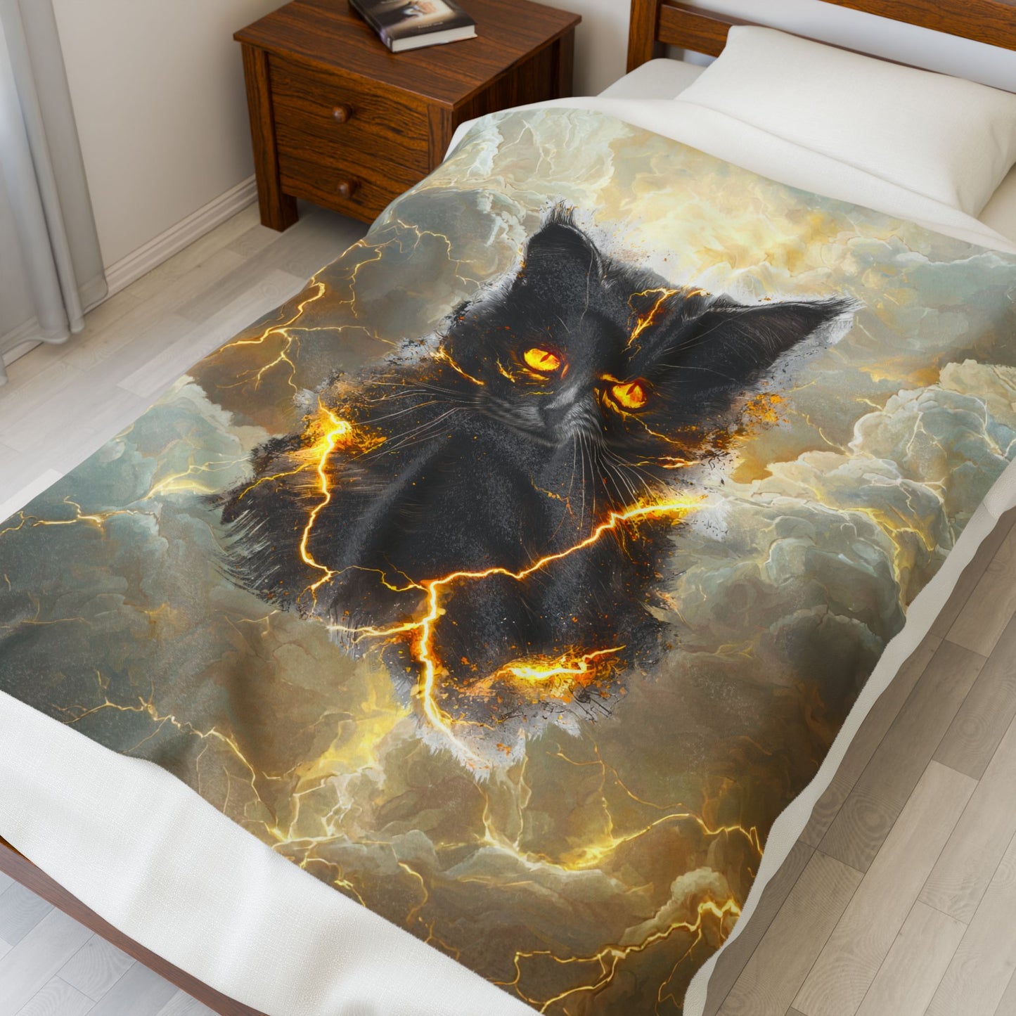 I Am The Storm Velveteen Plush Blanket