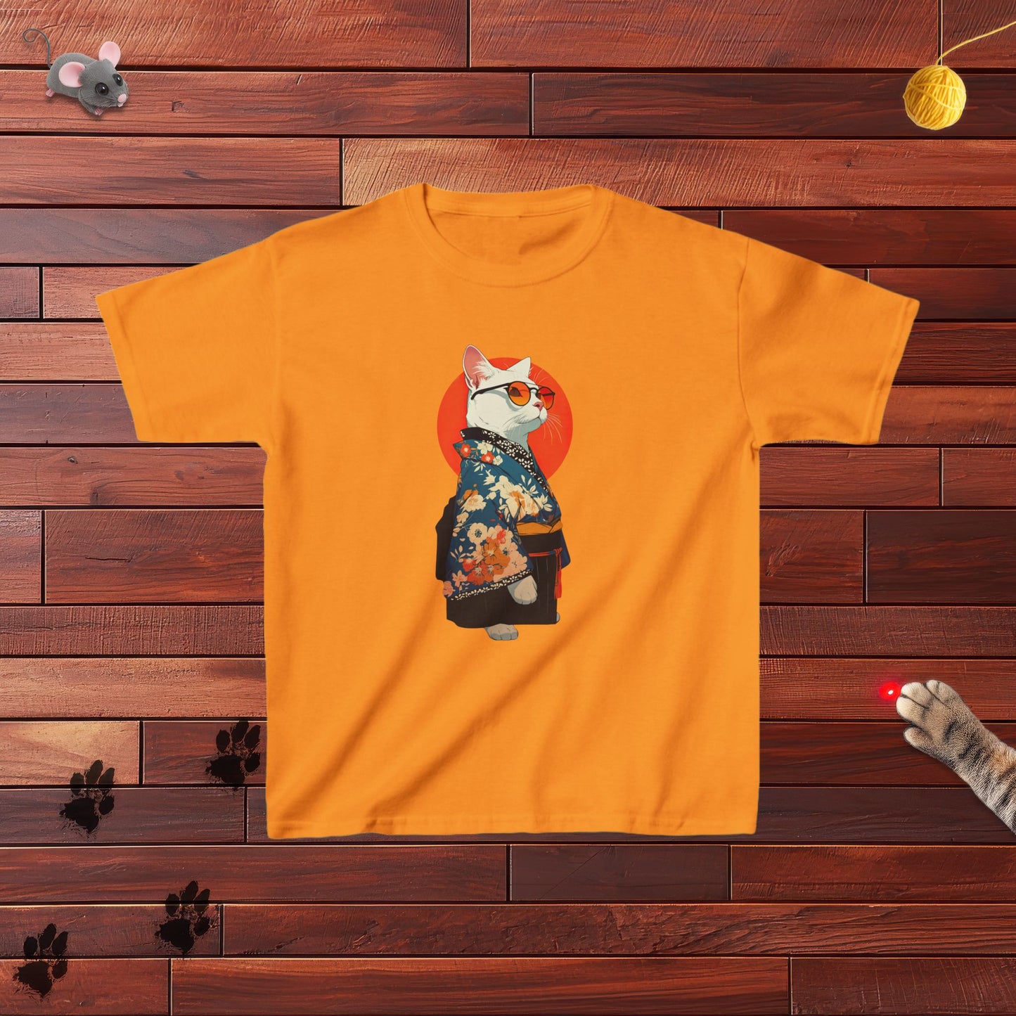 Kimono Kitty Kids Tee