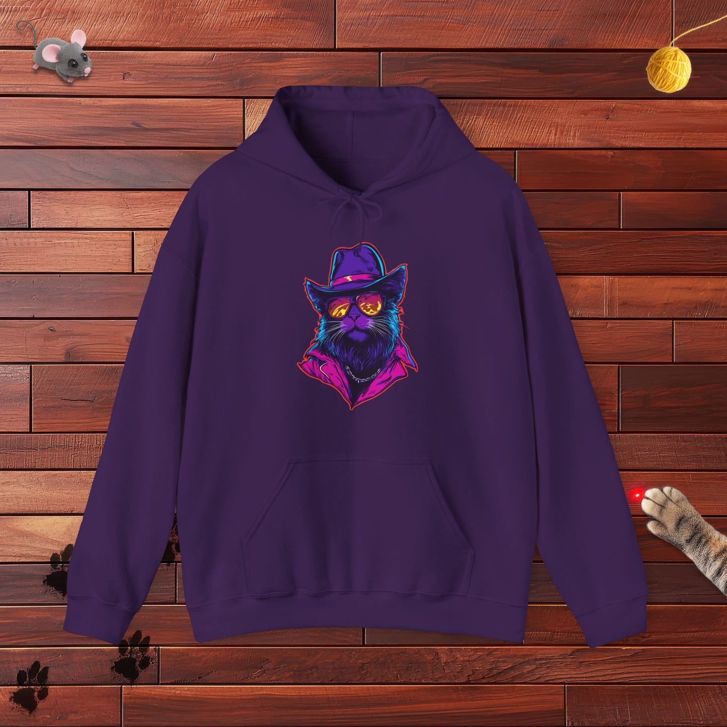 Meowcho Man Hoodie