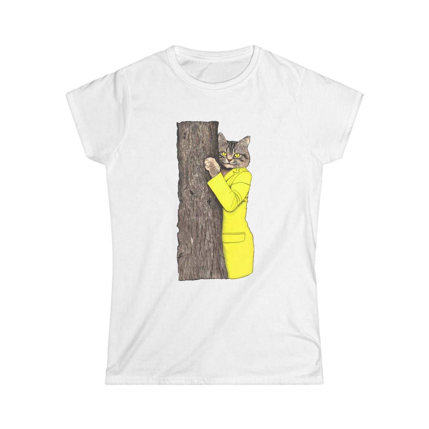 Yellow Jacket Cat Women's Tee