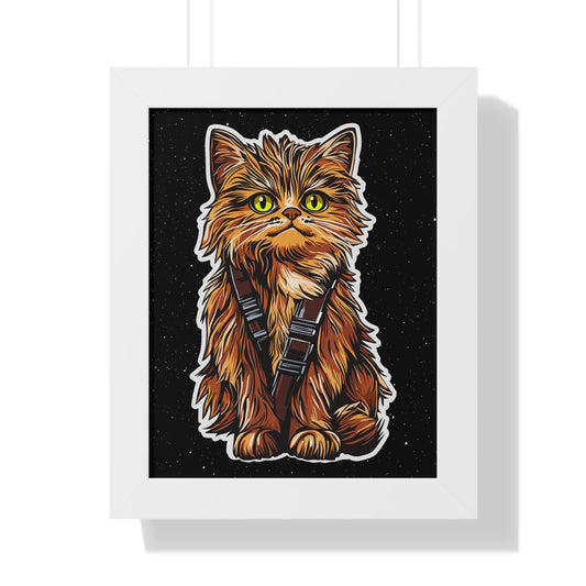 Meowbacca Framed Wall Art