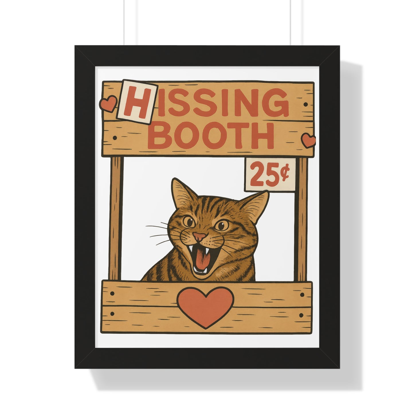 Hissing Booth Framed Wall Art