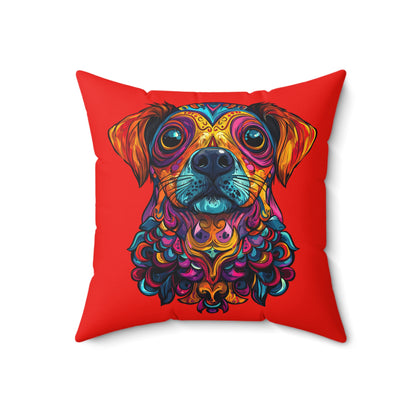 Dia De Muerte Perrito Throw Pillow