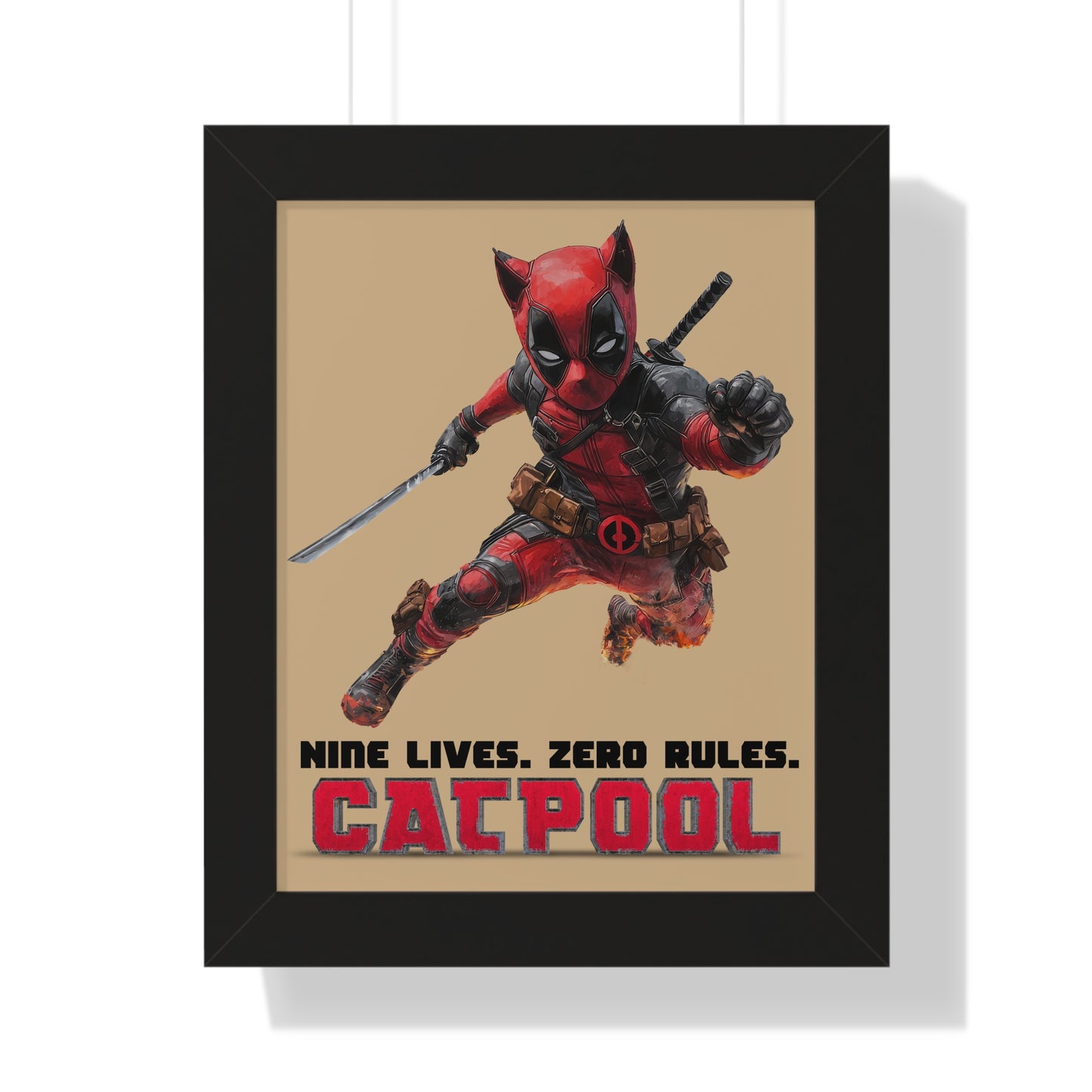 Catpool Framed Wall Art