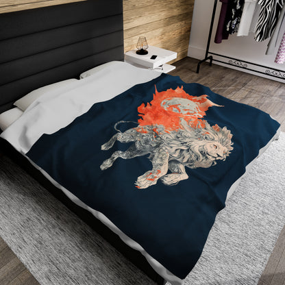Leo Velveteen Plush Blanket