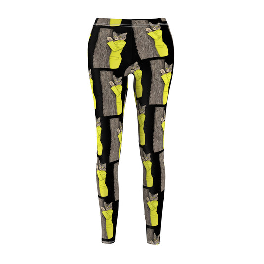 Yellow Jacket Cat Leggings