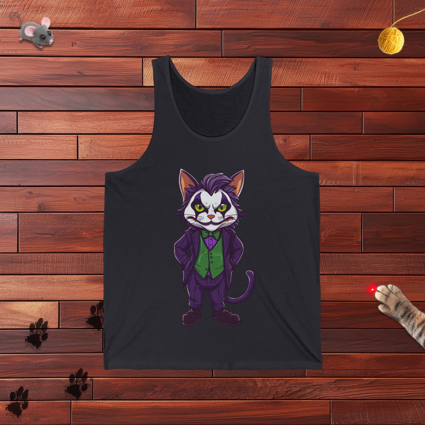 Joker Cat  Mens Tank