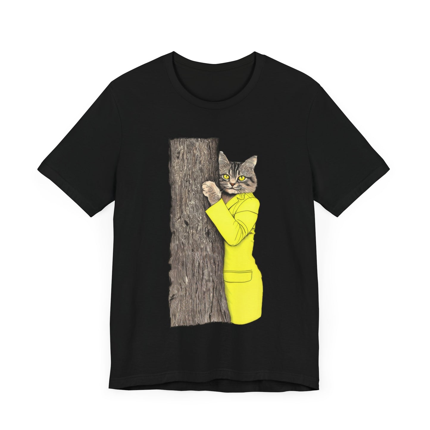 Yellow Jacket Cat Mens Tee