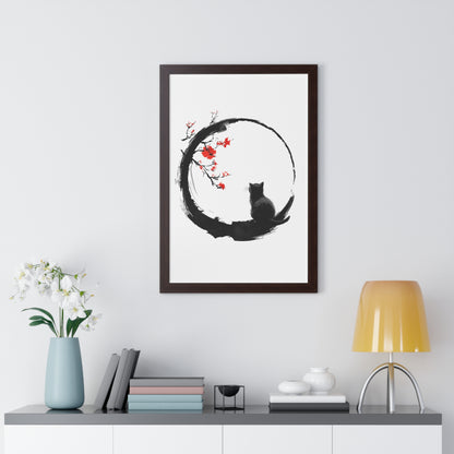 Zen Kitty Framed Wall Art