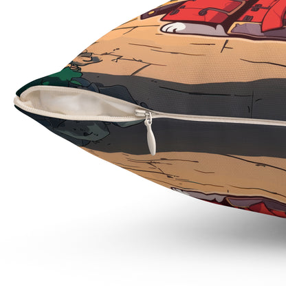 Little Samurai Throw Pillow