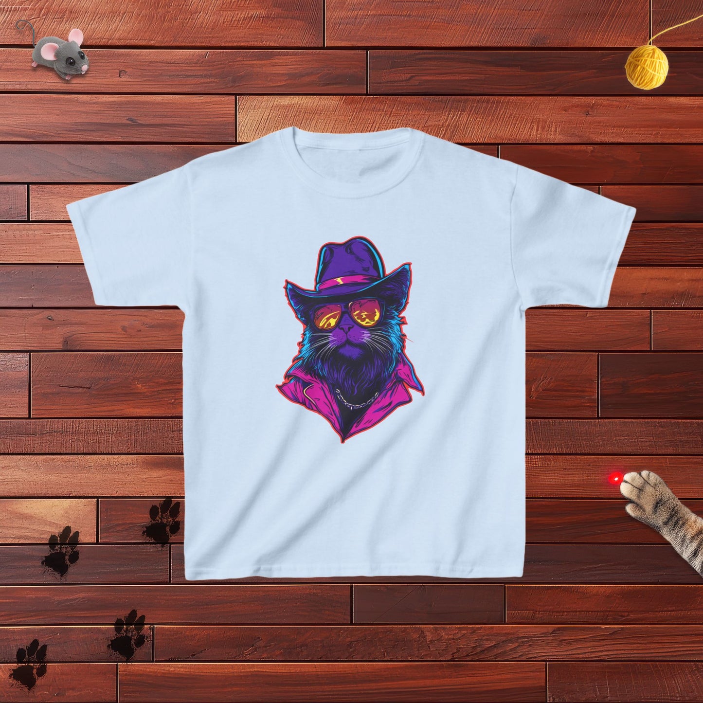 Meowcho Man Kids Tee