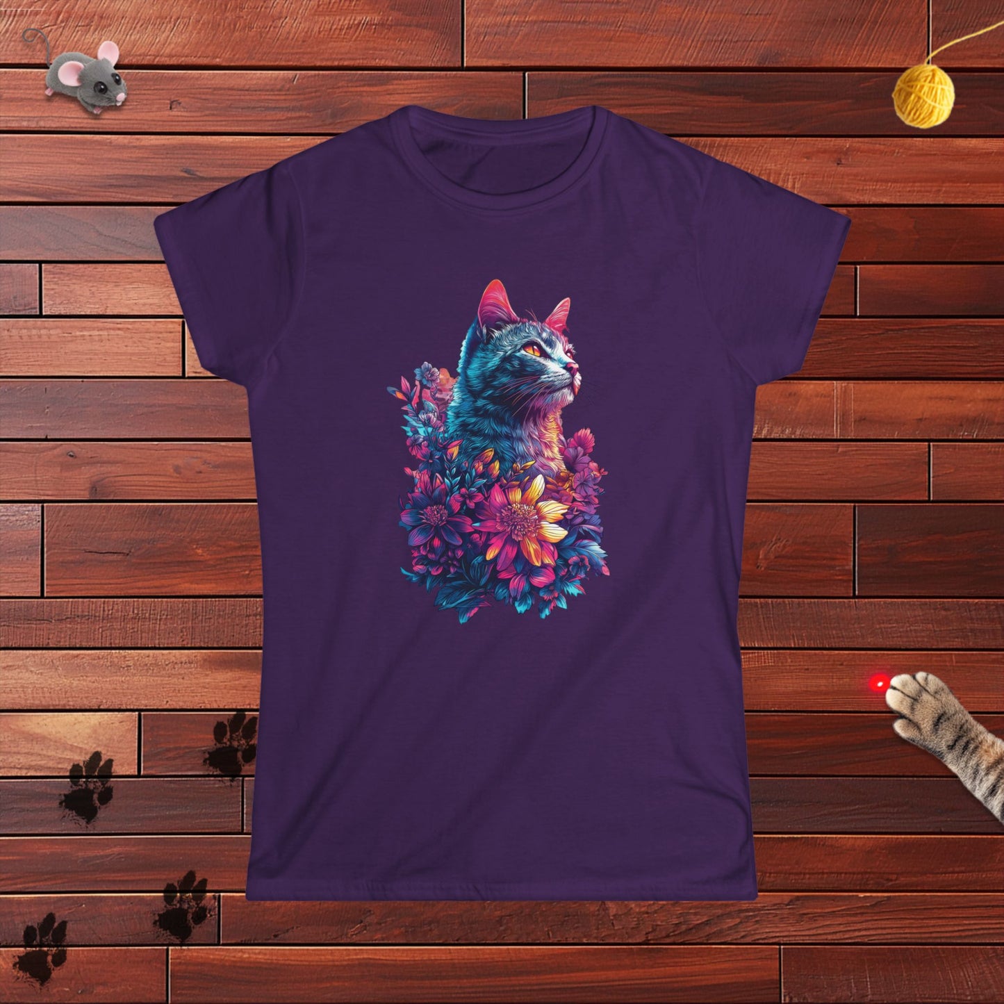 Floral Cat Ladies Tee