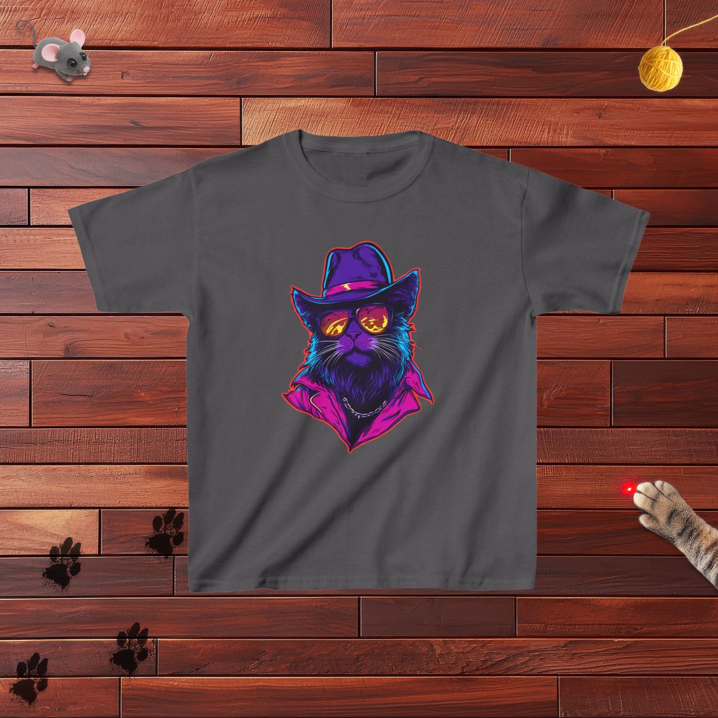 Meowcho Man Kids Tee