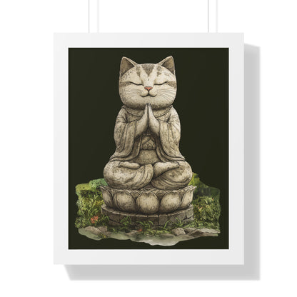 Purrfectly Zen Framed Wall Art