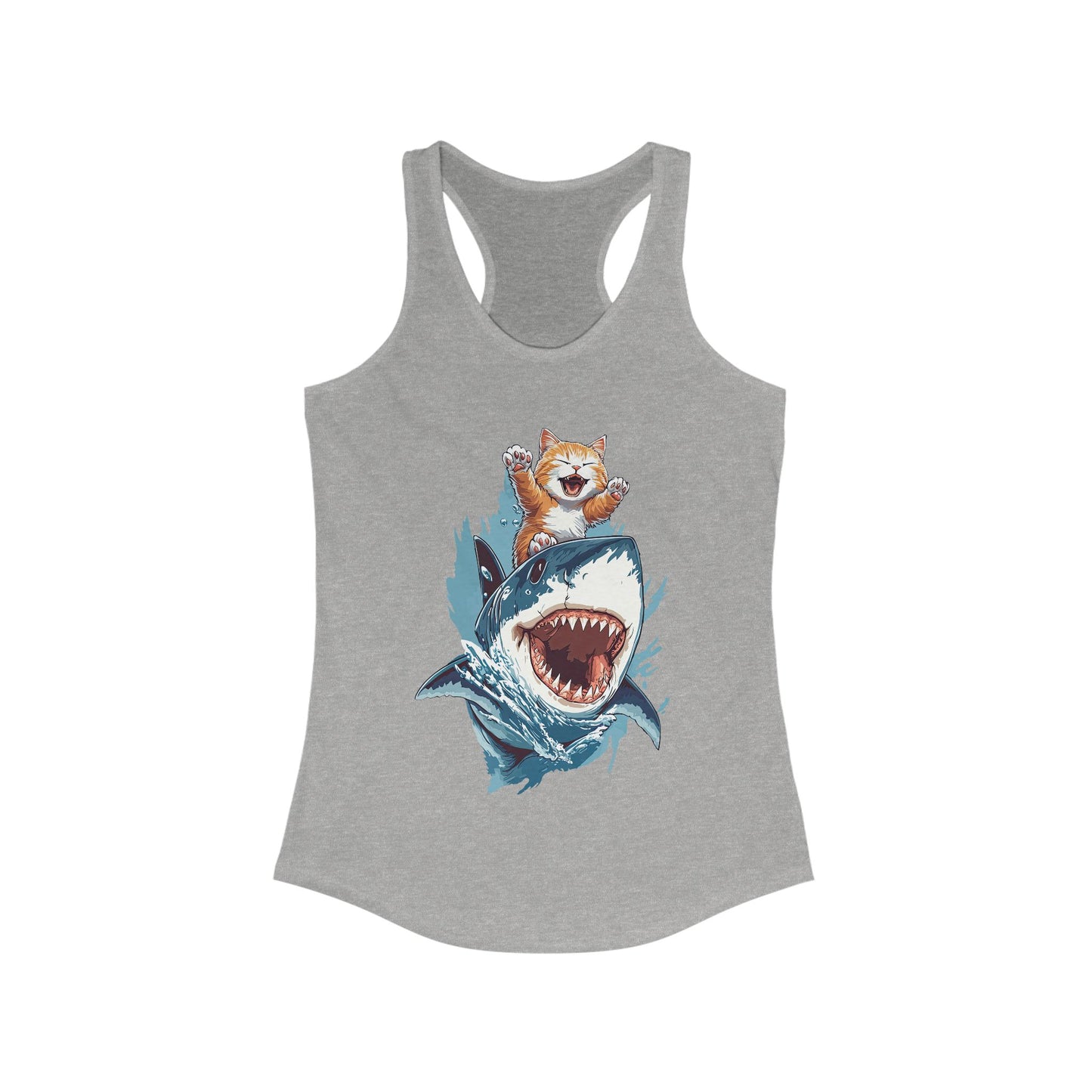 Shark Surfing Ladies Tank