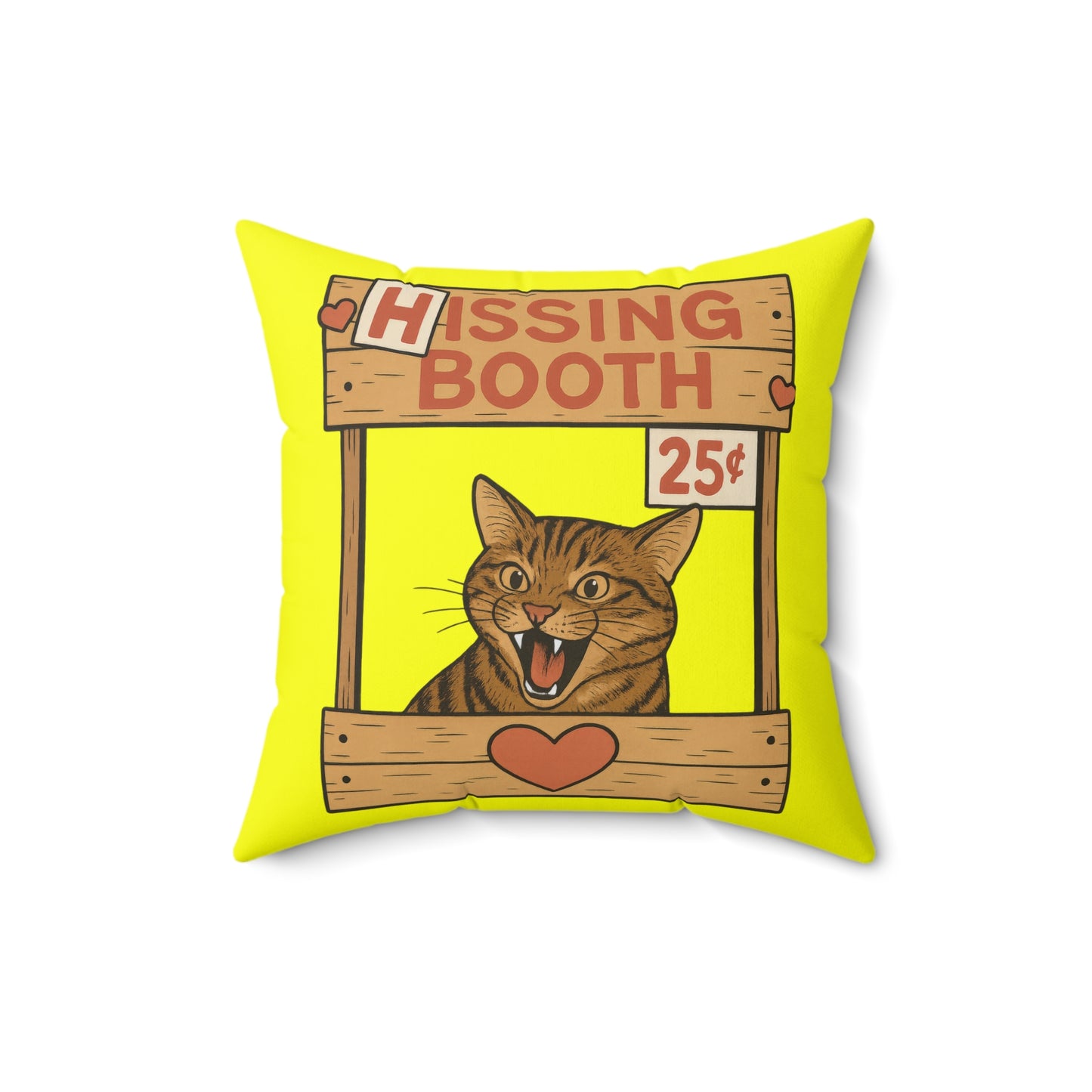 Hissing Booth Throw Pillow