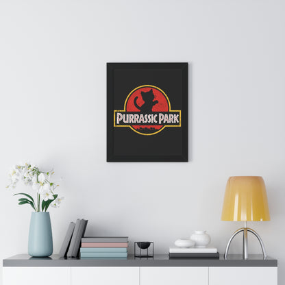 Purrassic Park Framed Wall Art